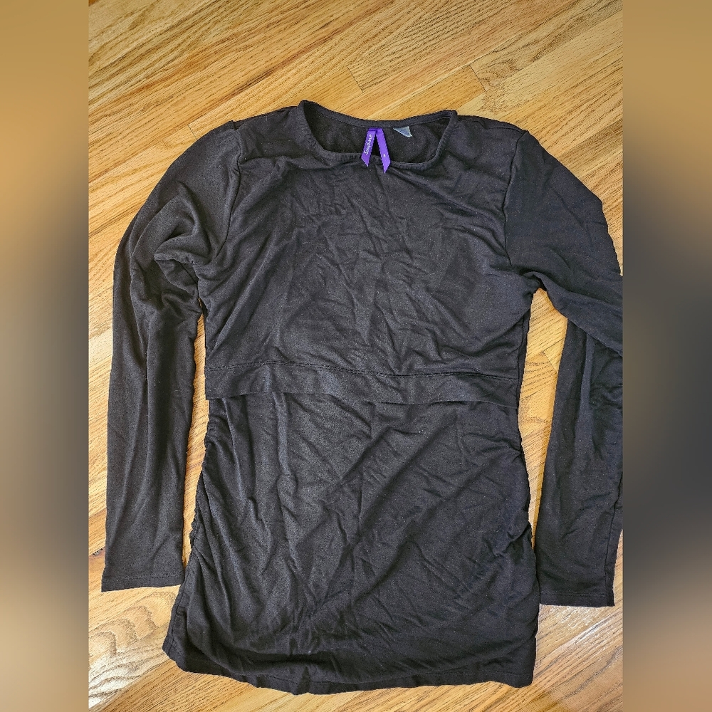 Seraphine Black nursing tunic